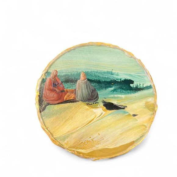 Unique one of a kind handmade coasters featuring woman - Picture 2 of 7